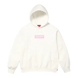 SUPREME HOODIE BOX LOGO WHITE 2025
