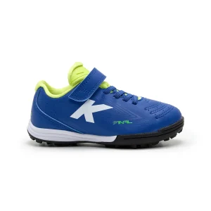 BOTAS DE FÚTBOL KIDS FINAL ELASTIC TURF AZUL