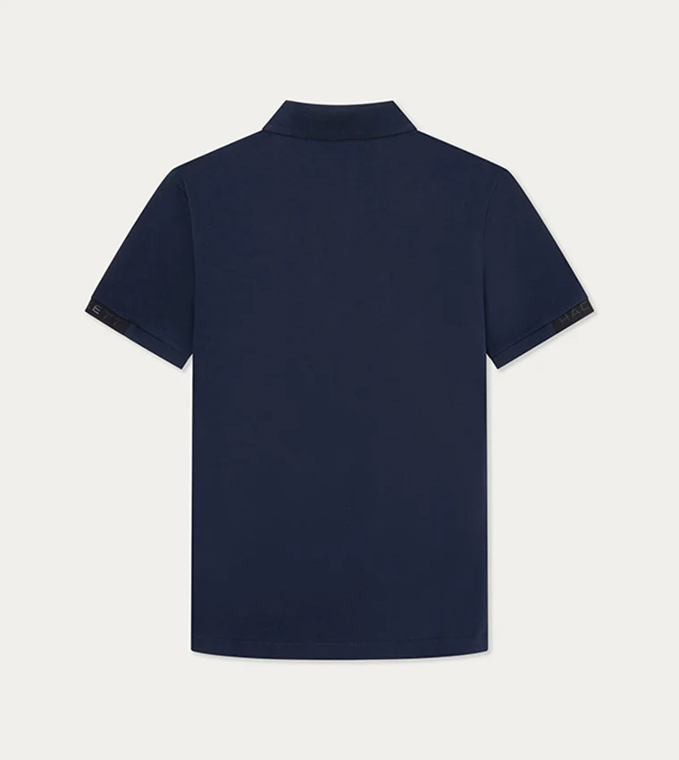 Camiseta Polo Azul Marino Hombre H.L. - Imagen 3