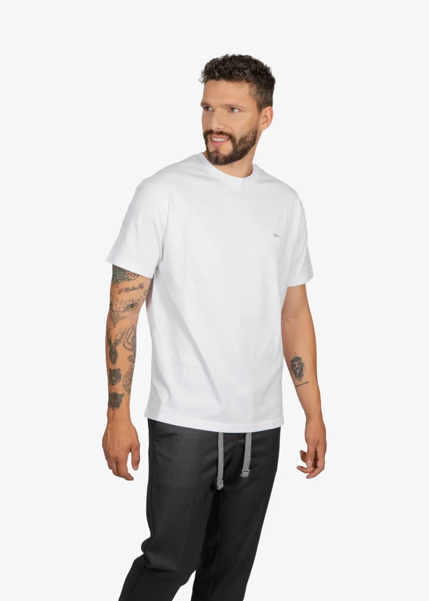 Camiseta Tshirt Básica Blanca H&B - Imagen 3